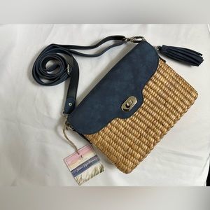 Sea & Grass Ella blue crossbody bag